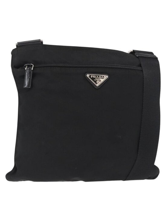 PRADA Handbags - Authentic PRADA Shoulder Bag Nylon Black Silver
